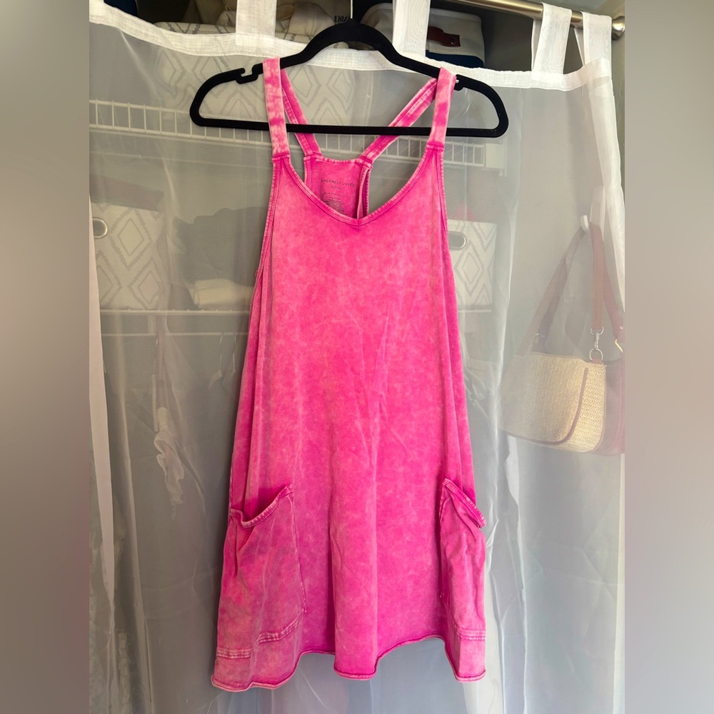 Sincerely Jules Active Pink Mineral Wash Workout Dress